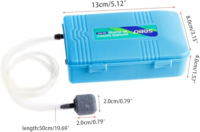 Portable Battery Air Pond Powered Pump Oxygen Backup for Aquarium Fish Tank