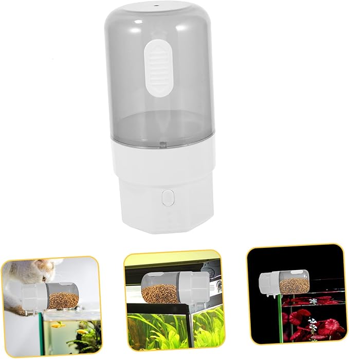 Automatic Fish Feeder for Goldfish Koi Intelligent Control Timing Fish Tank Feeding Machine Battery Operated Aquarium Feeder Capacity Food Dispenser for Feeding