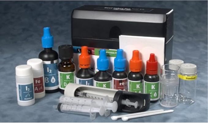 Red Sea Fish Pharm ARE21515 Saltwater Reef Color Pro Multi Test Kit for Aquarium, Red Sea Coral Colors Pro Test Kit I2 50 tests, K 40 tests , Fe 50 tests