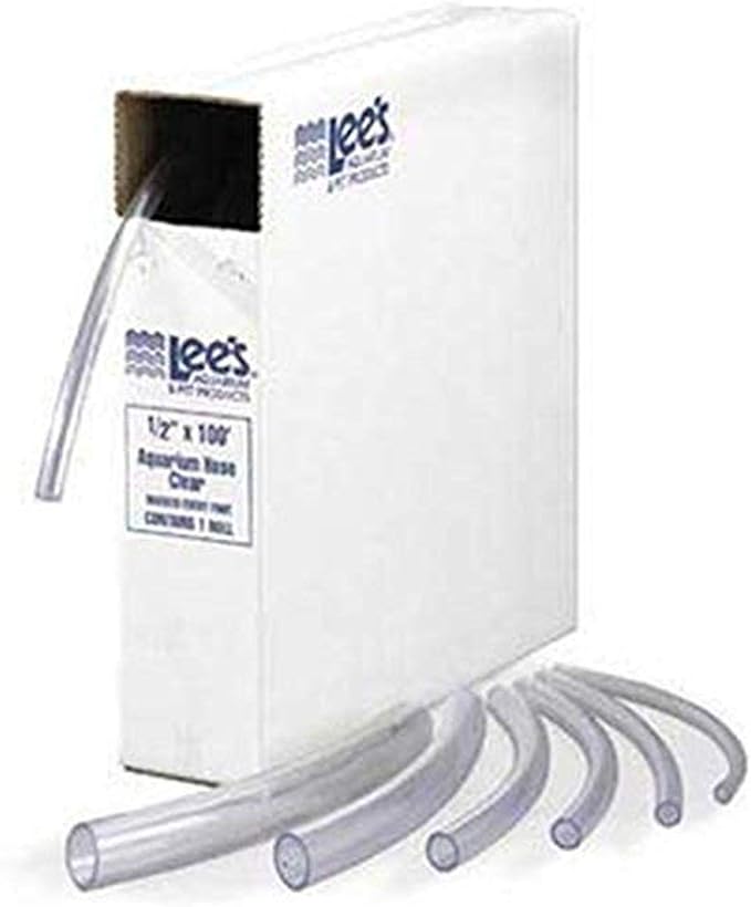 Lee's Flex Aquarium Tubing, Clear, 3/8-Inch by 50-Foot, (No dispenser box)