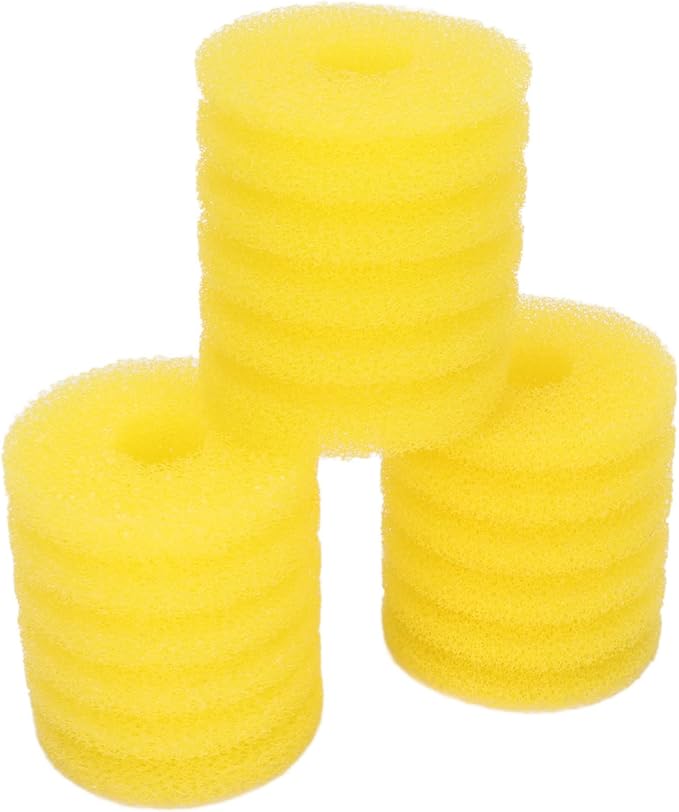 CDQL 3Pcs Aquarium Pre Filter Sponge, Shrimp Fry Fish Tank Filter, Replacement Foam Cover, Tank Cylindrical Filter Foam, Filter Accessories for Fish Tank