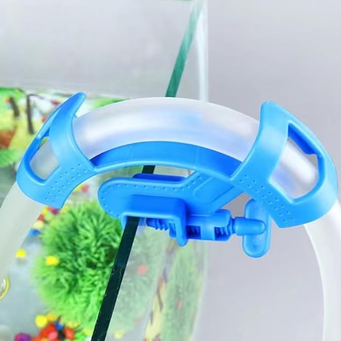 Fish Tank Water Pipe Clamp, Adjustable Fish Tank Tubing Holders Pipe Fixing Bracket, Aquarium Hose Clip Water Changer Holder for Fish Tank Cleaning Water Changing