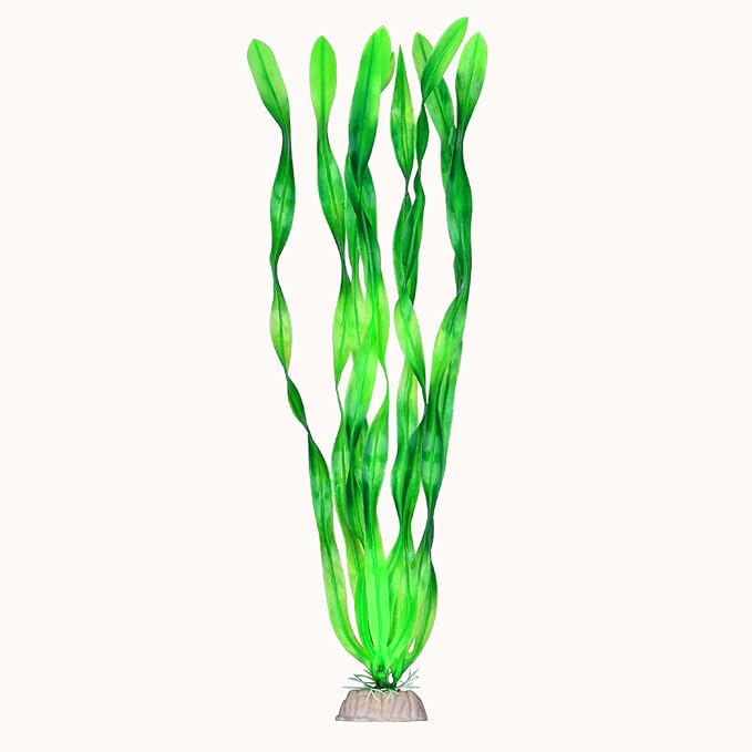 Artificial Green Plants for Aquarium,Plastic Seaweed Water Plants (Green)