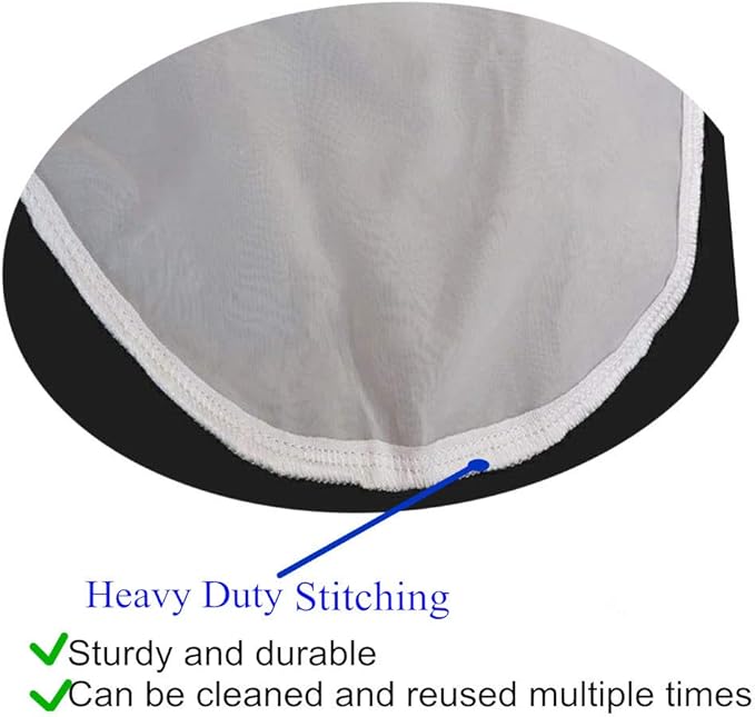 5Pack Nylon Mesh Filter Socks 4 Inch Ring 50/75 / 100/200 / 300/400 Micron - by 14 Inch Long – Aquarium Filter Bags (100 Micron 4" x 14" Nylon Mesh Bag)