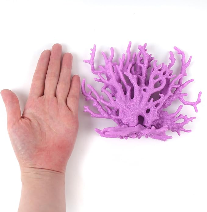 5 Pcs Coral Reef Decor Artificial Plastic Fake Faux Plants Aquarium Coral Fish Tank Decoration