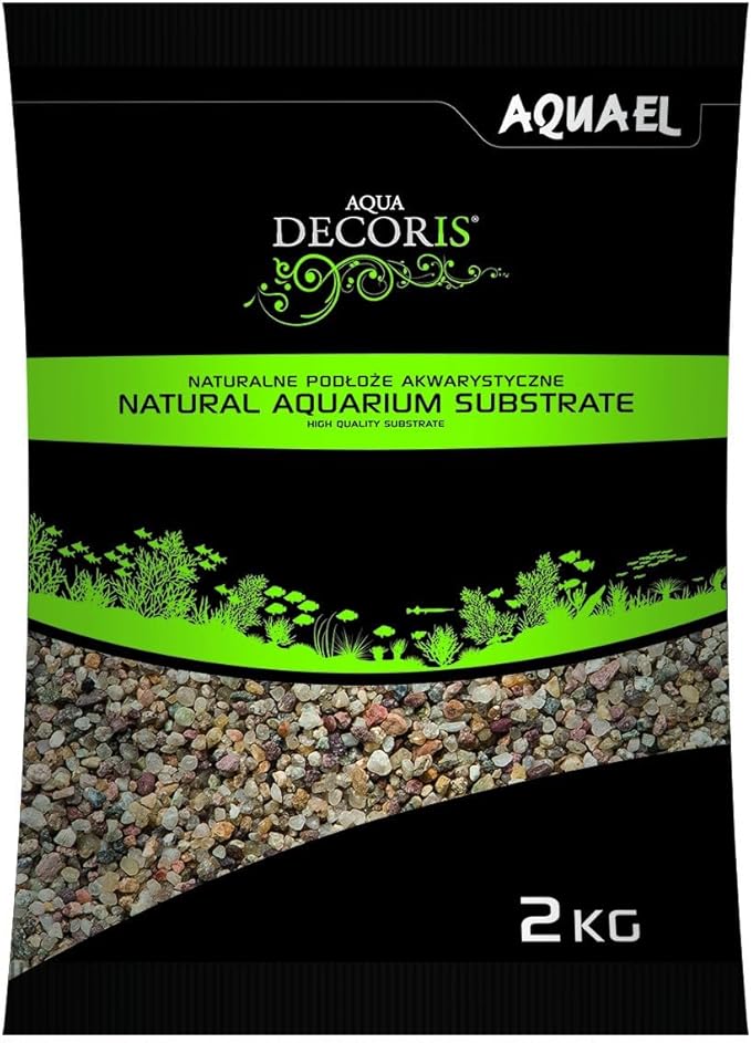 Aquael Natural Multicolored Gravel 2mm 2kg