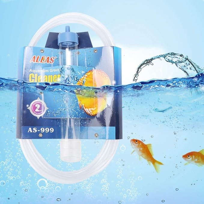 Small Fish Tank Cleaner, Professional Water Changer Pump with 58.9 Inch Hose for Aquarium Water Changing and Sand Cleaning Kit
