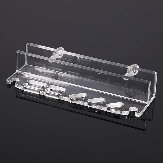 Fdit Acrylic Water Plants Grass Maintenance Tool Holder Aquarium Rack Organizer Fish Tweezers Scissors Storage Rack