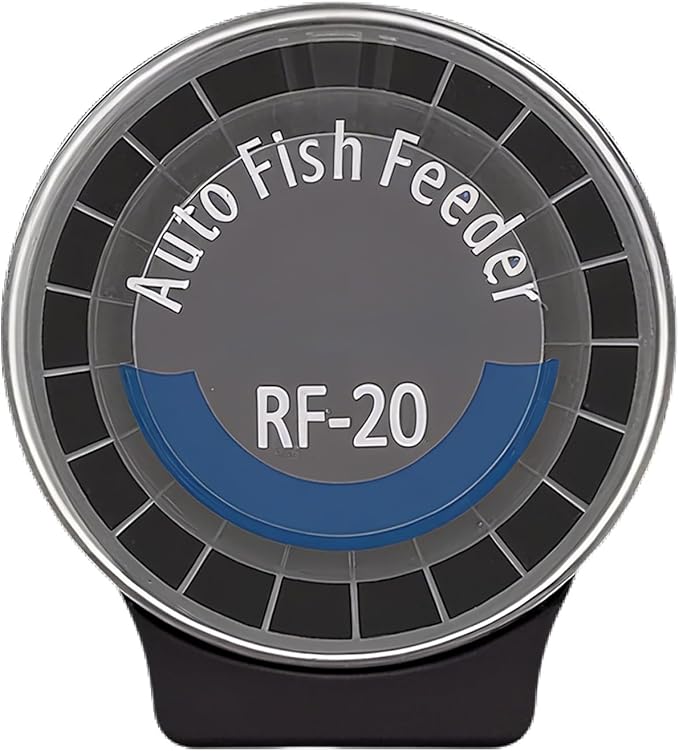 Automatic Fish Feeder | 21 Compartments Automatic Aquarium Food Dispenser with 6 Timers | Large Capacity Fish Tank Feeder | For Betta Turtles
