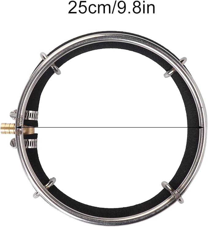 Cyrank Aquarium Air Diffuser, Round Air Bubble Diffuser Rings Round Bubble Stone Aquarium Aerator Bubble Stone Aquarium Air Stone Disc for Aquarium and Fish(25cm)