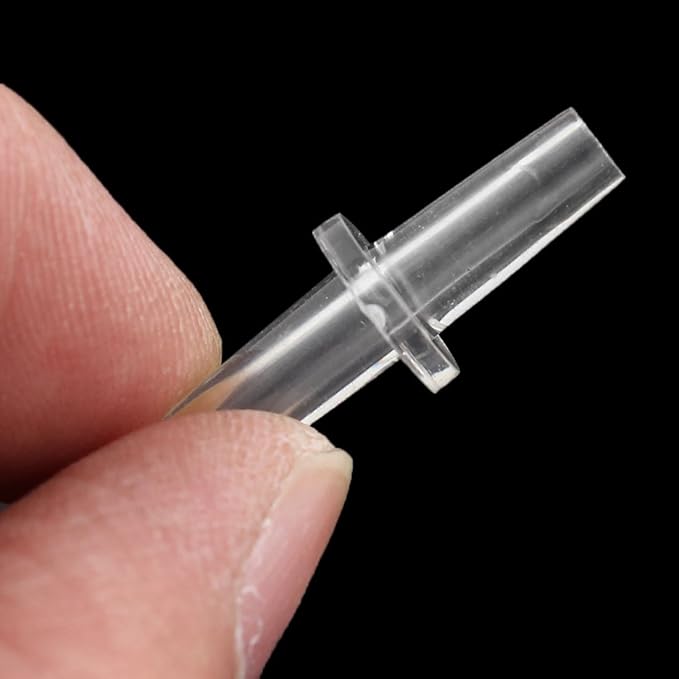 uxcell Plastic Aquarium Air Tube Pipe Pump Valve Connector Tubing 20Pcs Clear
