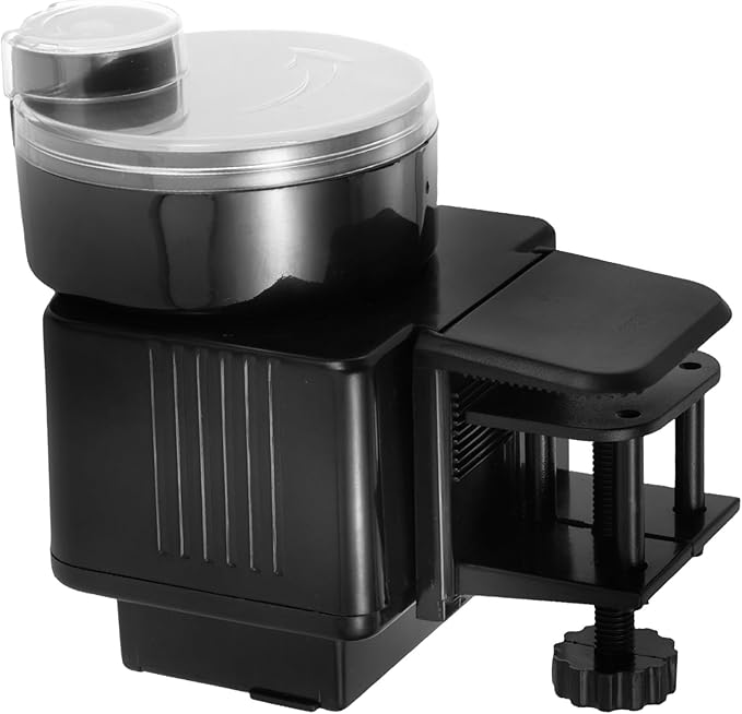 BESPORTBLE Automatic Fish Feeder for Aquarium Tank, Timer-Controlled Feeding Machine, Small Automatic Fish Food Dispenser Suitable for Goldfish and Turtles
