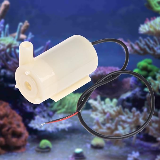 XISAOK Multi Functional Mini Submersible Pump for Aquarium or Small Water Feature DC3-5V 100L/H Silent Aquarium Fish Tank Accessories
