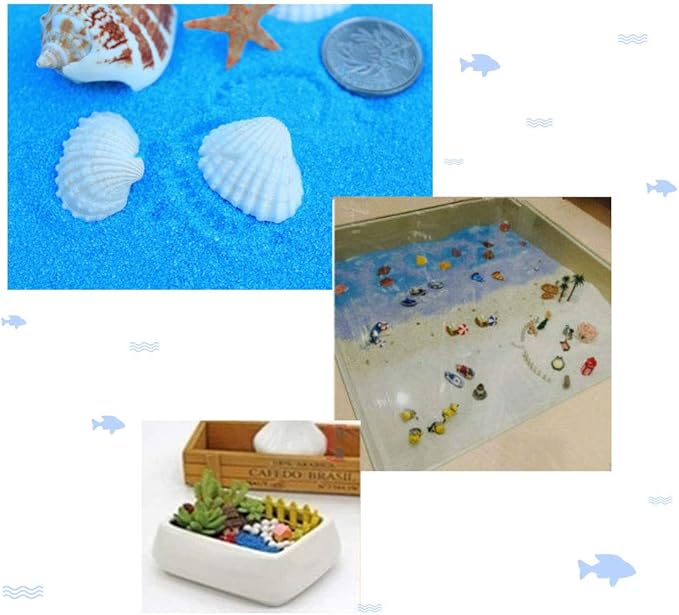 Oncpcare 1.1lb Natural Decorative Real Aquarium Sand, Aquarium Landscaping Decorative Gravel Rock, Decoration Ornament for Aquarium Fish Turtle Tank