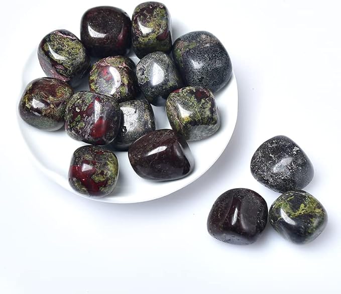 50g Natural Crystal Rolling Stone 27 Color Gravel Specimen Square Polished Stone Aquarium Fish Tank Home Decor,Dragon Blood Stone,50g