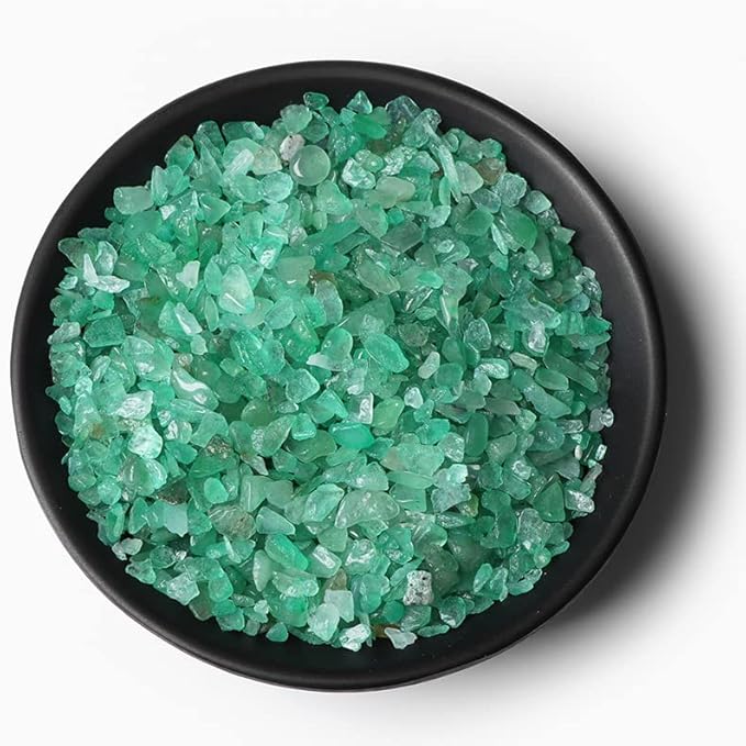 3-5MM Natural Stone Gravel Quartzs Agat Jaspers Chips Minerals Tumbled Specimen Stone Home Aquarium Decoration,NO.1 Aventurine,20g