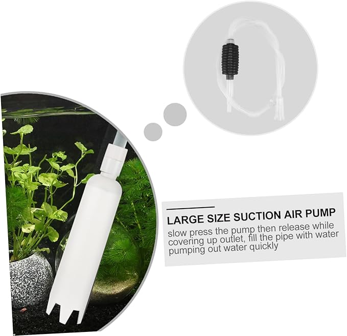 Sosoport 1set Fish Tank Water Changer Siphon Kit Sand Cleaner Tool Professional Aquarium Cleaning for Tanks Cup Materials Multi-Scene Use