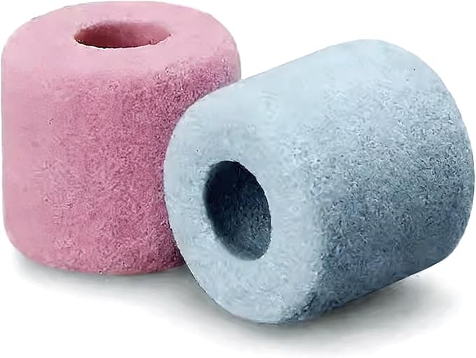 Ceramic Filter Rings for Aquarium, Biological Filtration Media, White and Blue, 2 lbs, Fish Tank Water Treatment for Fresh and Saltwater