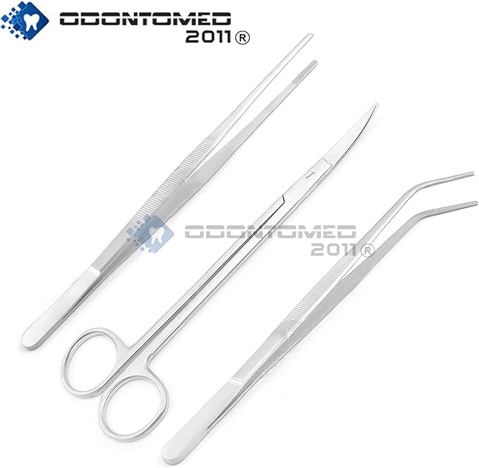 Aquarium Tools Set 3 in 1 Stainless Steel Fish Tank Aquatic Plant Tweezers Scissor Sets ODM