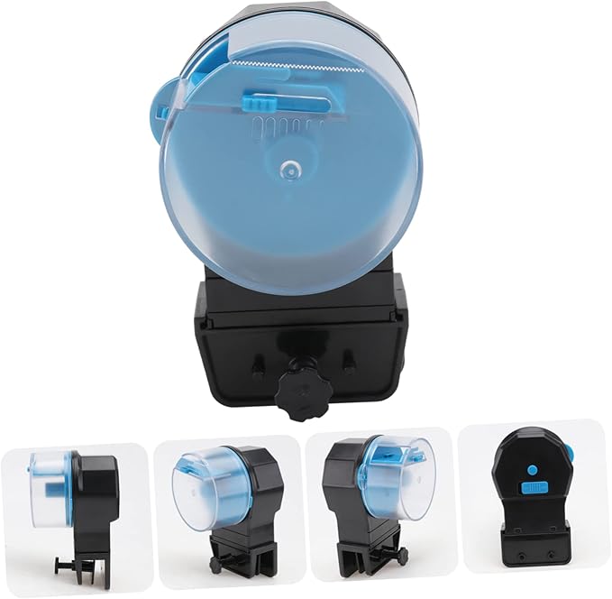 Totority 1set Automatic Intelligent Fish Feeder for Aquariums and Turtles Daily Feeding Capacity Safe for Fish Easy to Clean and Operate