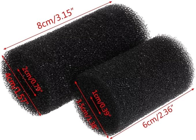 5Pcs Black Pre-Filter Sponge Aquarium Pre Filter Black Foam Rolls Compatible Intake Filter Accessories For Fish For Tank Aquarium Filter Sponge Aquarium Filter Sponge Cut ,Aquarium Pumps and Filters