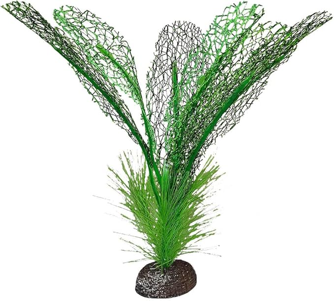 Fluval Betta Madagascar Lace Plant, Plastic Plant Aquarium Decoration