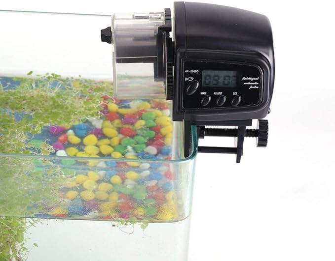 LCD Electronic Automatic Fish Feeder Dispenser Timer Automatic Tank Food Feeding Machine Aquarium Auto Fish Feeder Timer