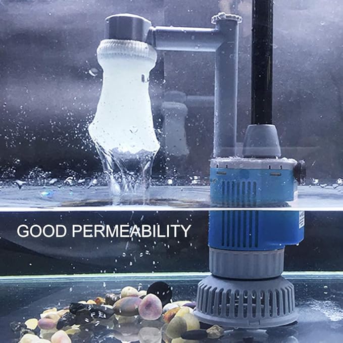 UPETTOOLS Aquarium Gravel Cleaner - Electric Automatic Removable Vacuum Water Changer Sand Algae Cleaner Filter Changer 110V/28W (Filter Bags *4)