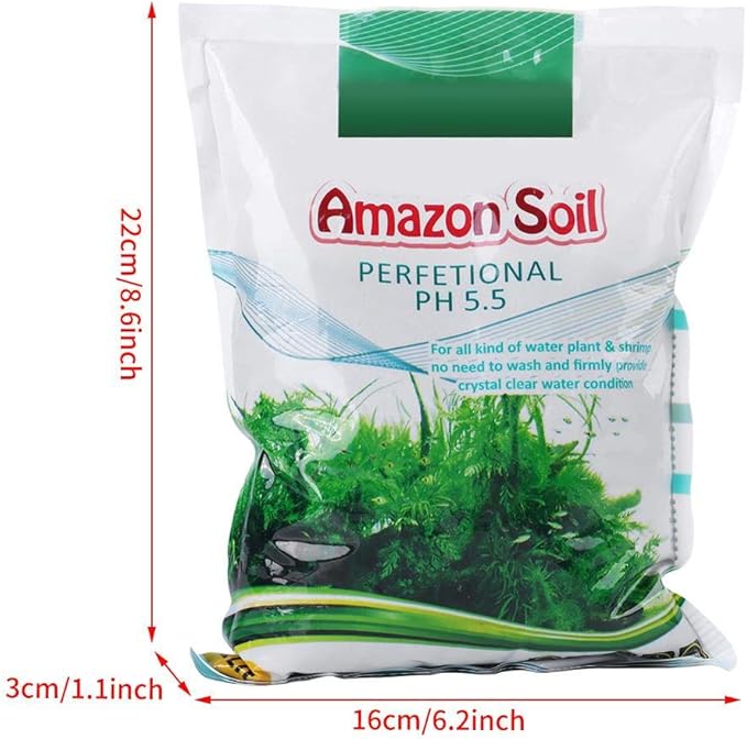 Aquatic Plant Soil, 1000g Aquasoil, Aqua Soil, Aquarium Plant Substrate Fish Bottom Plant Sand Mud for Root Growth of Most Types of Grass