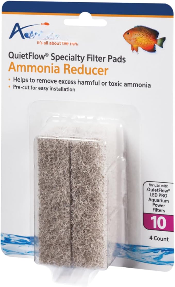 AqueonReplacement Specialty Filter Pads Ammonia Reducer, Size 10 (Pack of 3)
