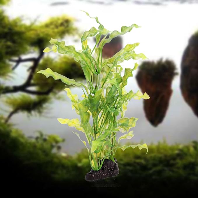 POPETPOP Aquarium Plants - Fish Tank Plant Aquarium Decorations Artificial Kelp Aquatic Plants Plastic Plants for Fish Tank Decorations
