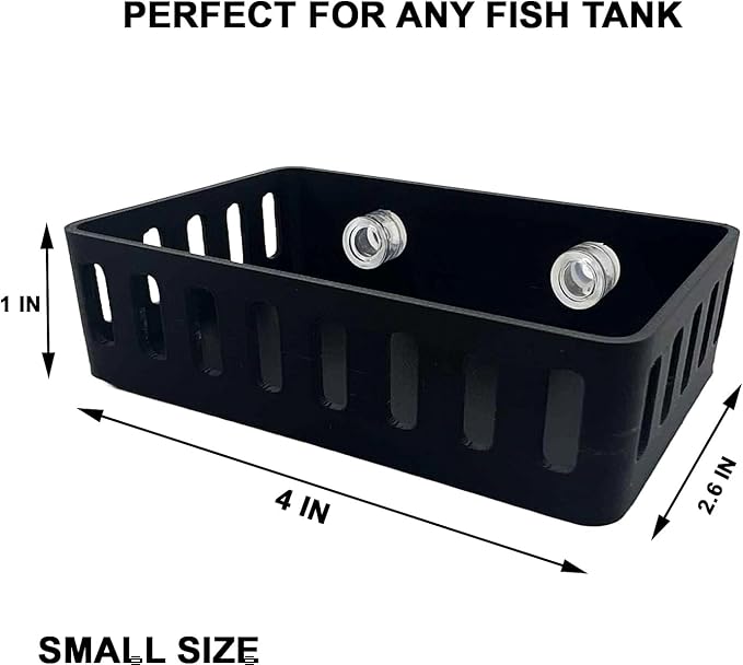 Square Aquarium Filter Baffle, Universal HOB Filter Compatible, Slow Flow Design for Betta Fish and Shrimp Tanks (Small)