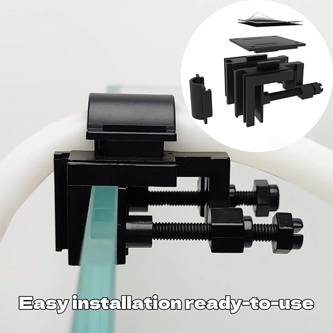 Fish Tank Clamp Versatile Inlet Outlet Holder Fish Tank Fixed Clamp Acrylic Aquarium Clip for Aquarium Setup and Equipment Organization