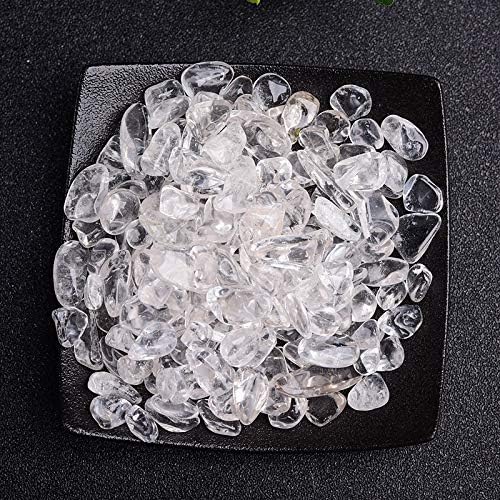 50/100g Natural Stones Gravel Crystals Chip Quartz Minerals Tumbled Agates Specimen Gemstones Home Aquarium Decor,Rock Quartz Crystal,100g