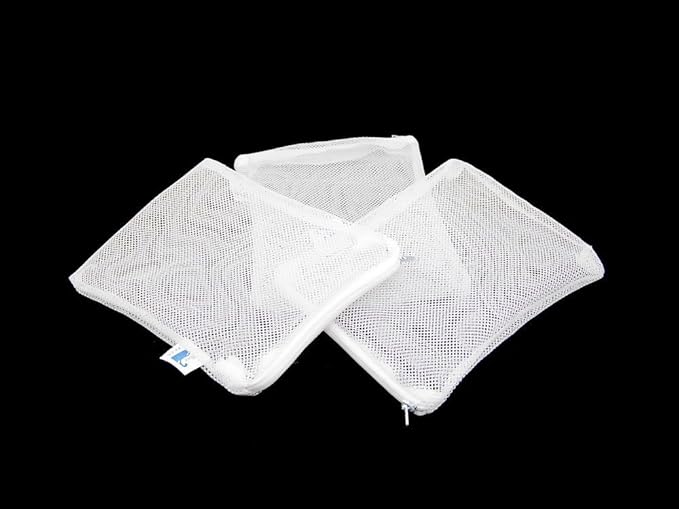 CNZ Universal Media Filter Bag 12" x 10" for Ammonia Remover, Bio-Ball Ceramic Ring, Pellet Carbon, Pack of 3