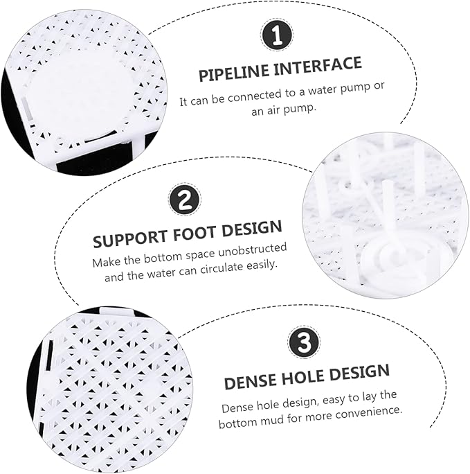 10pcs Fish Tank Isolation Plates Sand Divider Board for Aquarium Bottom Pad for Gravel Bed Strong Support and Easy Installation for Aquatic Environments