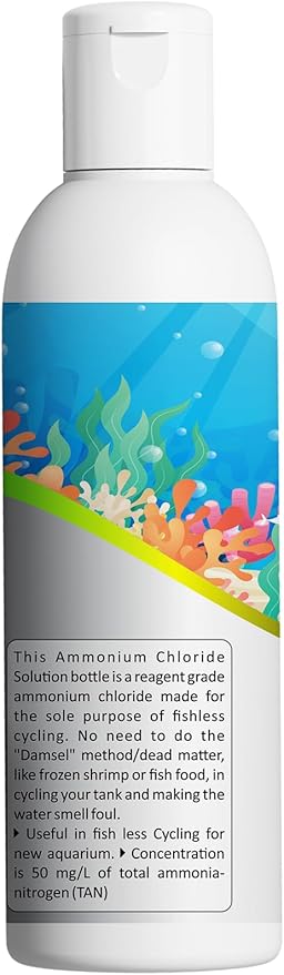 Aquaetic Ammonium Chloride- Aquarium Solution 8-Ounce Bottle