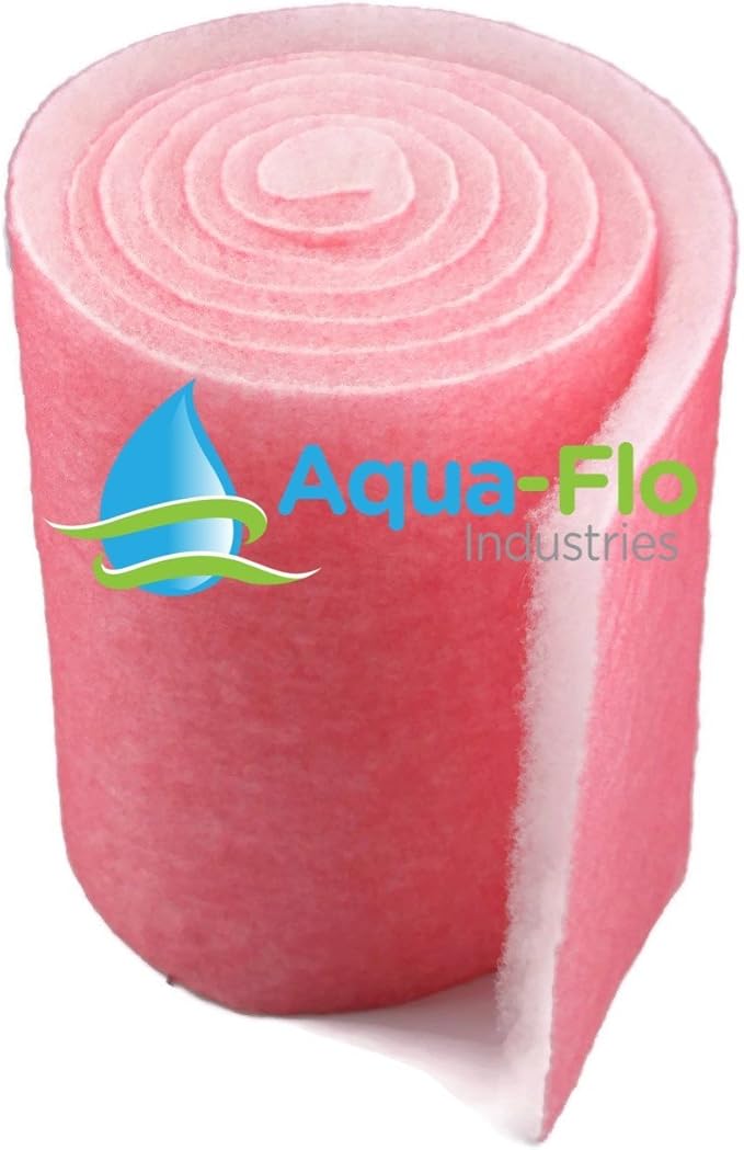 Aqua-Flo Pond & Aquarium Filter Media, 14 x 120 X 1-Inches (Pink/White)