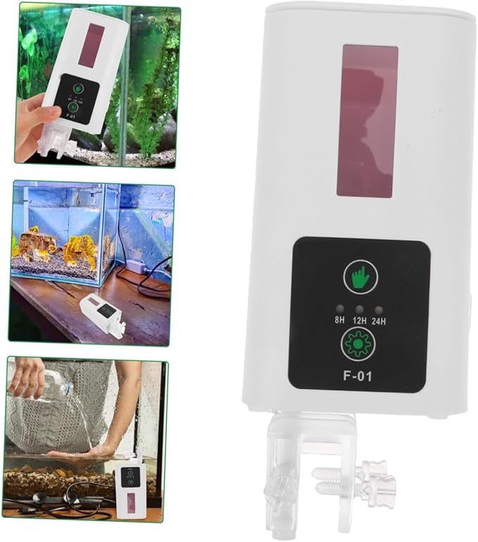 Automatic Fish Feeder Timer Electric Food Dispenser for Aquarium and Turtle Tank Smart Feeding Tool for Fish and Reptile Pets