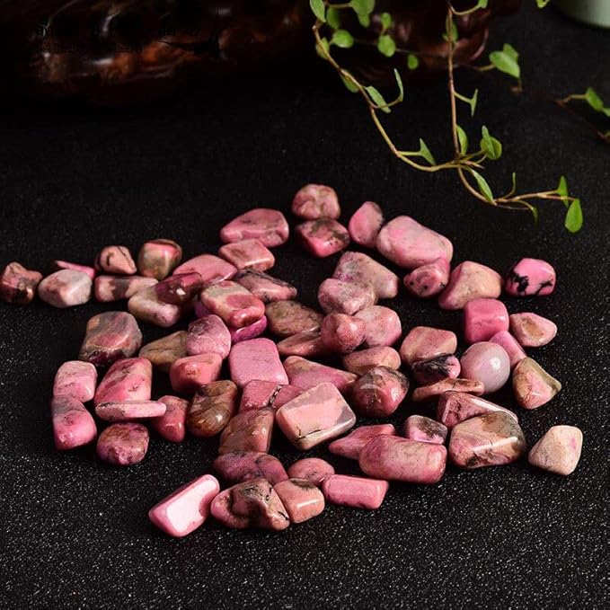 50/100g Natural Stones Gravel Crystals Chip Quartz Minerals Tumbled Agates Specimen Gemstones Home Aquarium Decor,Rosy Quartz,50g