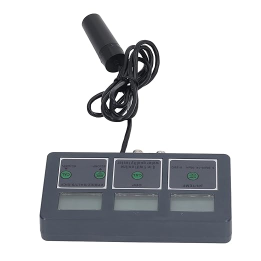 8 in 1 Water Quality Tester, pH EC TDS ORP SG Salt CF Temperature, Real Time Wi Fi Monitoring, Tuya App Compatible, for Aquariums, Hydroponics, Pools, Spas