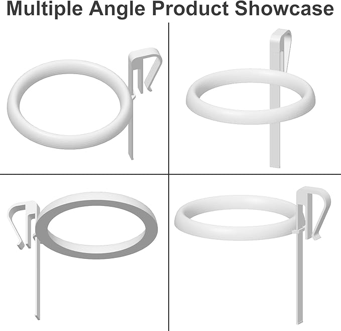 Clip On Fish Feeding Ring, Floating Aquarium Feeder, Non-Shedding Fish Food Holder for Betta Goldfish Guppy Turtle
