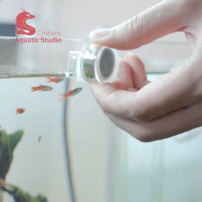 Chihiros Magnetic Aquarium Cleaner for 6-8mm Tank - Non-Slip and Scratch-Free Aquarium Magnetic Glass Cleaner - Floating Magnetic Fish Tank Cleaner - Aquarium Cleaning Tools - Mini