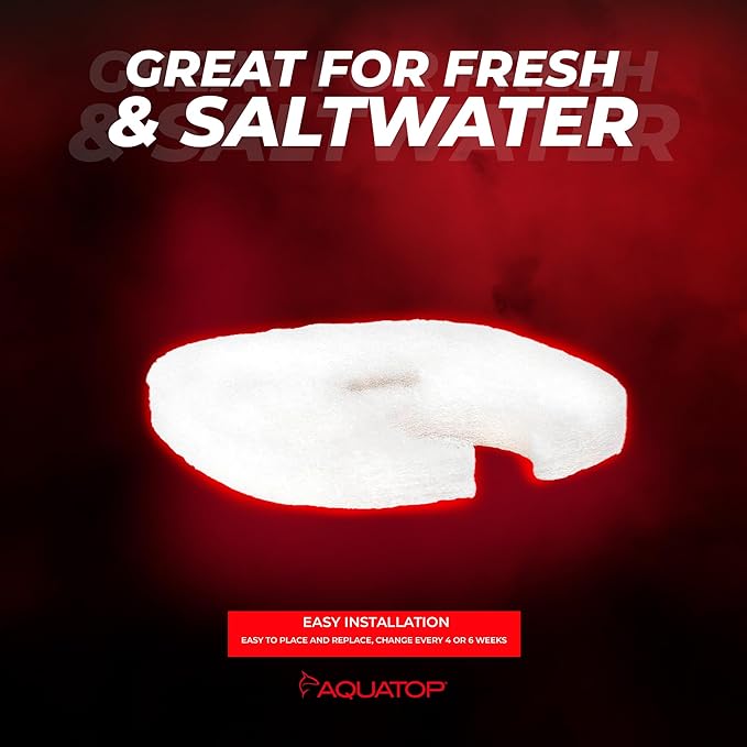 Aquatop Replacement White Filter Pads for CF-500UV & CF-500UVMKII – For Clear Water – Traps Dirt & Waste – Easy to Install