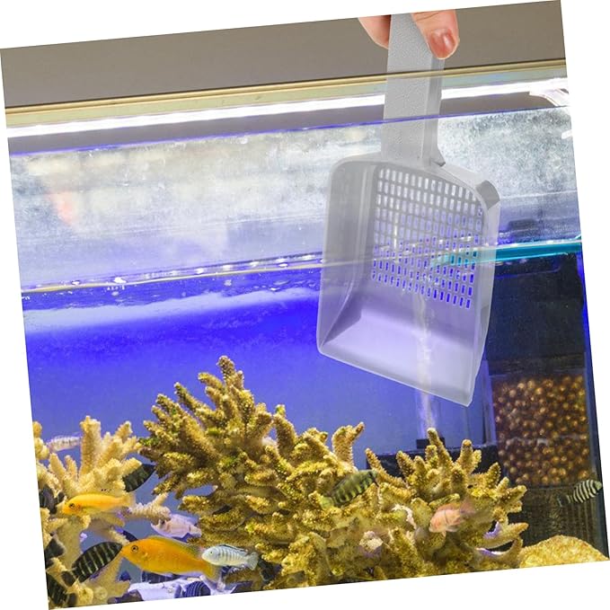 Yardwe 2pcs Fish Tank Shovel Hand Scoop Sediment Clearing Tool Garden Scoop for Soil