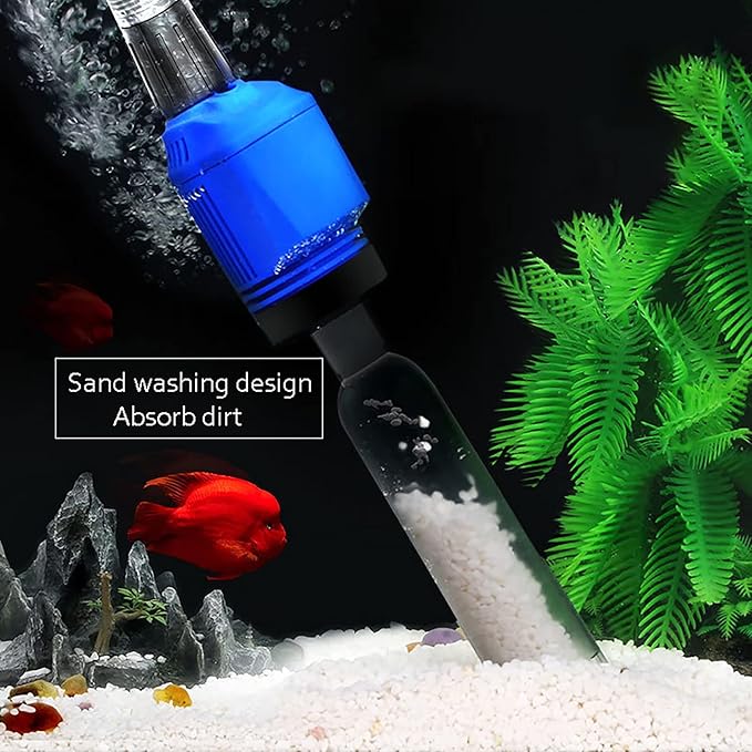 Electric Suction Aquarium Vacuum Gravel Cleaners Fish Tank Syphon Operated Sand Washer Water Changer Filter Cleaning