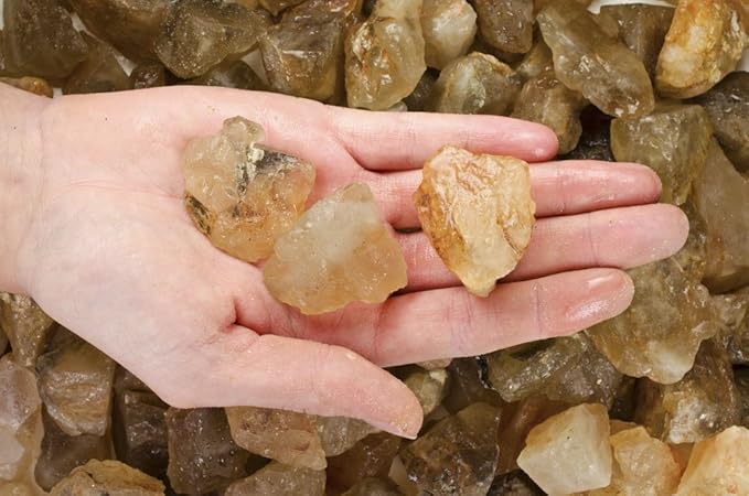 Fantasia Materials: 5 lbs Golden Color Citrine Rough Stones from India