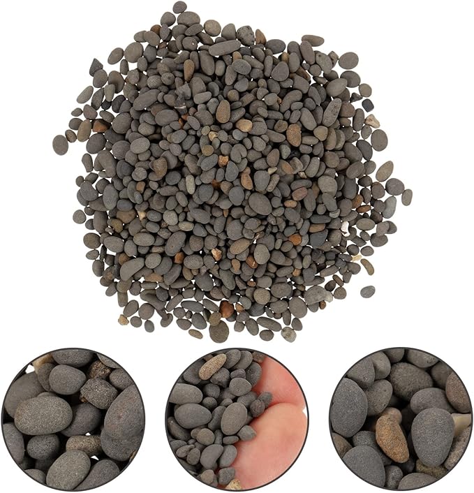 VOSAREA 1bag Miniature Landscape Rocks for Scenery Decoration Natural Small Stones for Fish Tanks Gardens Sand Table Pack of Pebbles