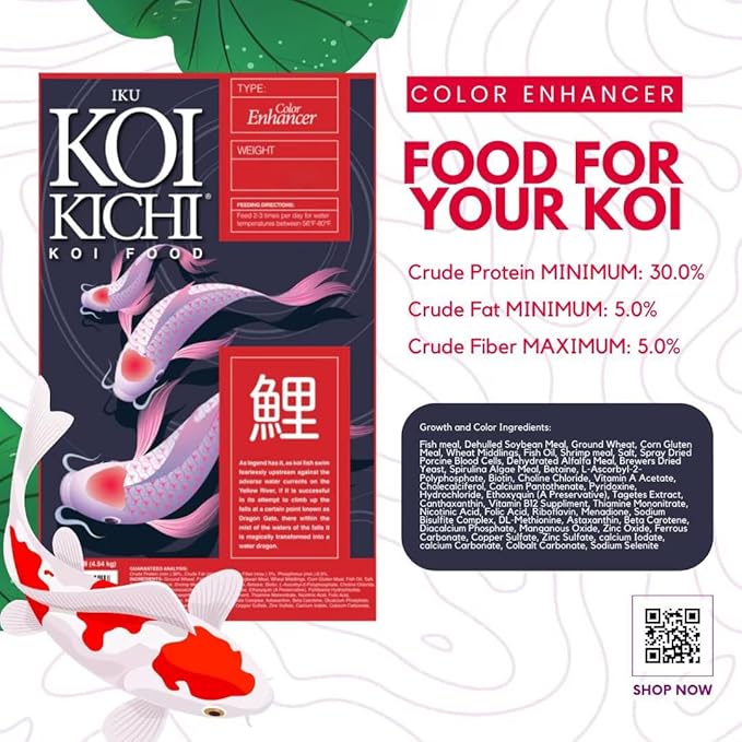 Color Enhancer Koi Fish Food, 40-Pound