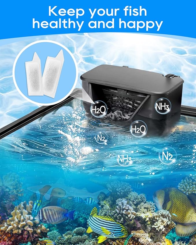 Replacement Small Size Cartridges Compatible with Tetra Whisper Small Fish Tanks Filter; Small Fish Filter Cartridges S Size for Aquarium Kits 3-10 Gallons Fish Tank, 6 Pack